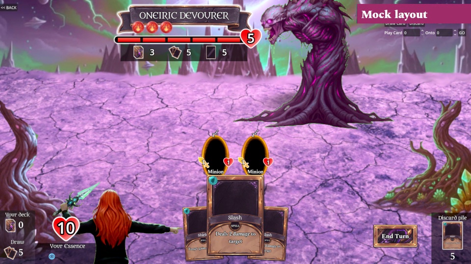 Dreamwright - Gameplay mockup